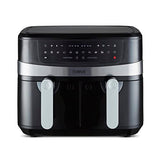 Tower T17088 Vortx 9L Duo Basket Air Fryer with Smart Finish, 2600W Power, Black